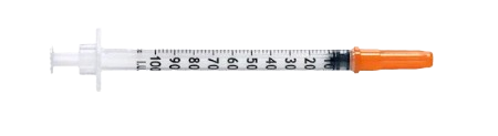 1.0ml (100 yksikköä) ruisku
